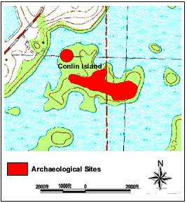 Conlin Island archaeological sites