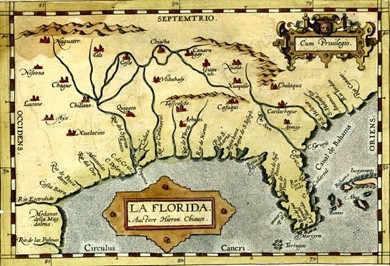 1584 map of La Florida