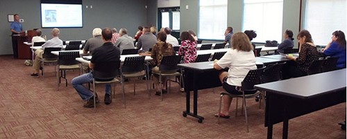 Photo of adults in library classroom